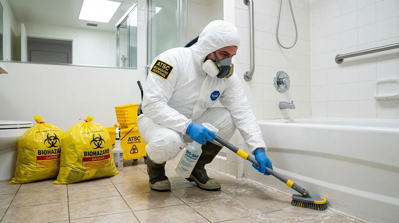 Decontamination equipment deployed for Blood Cleanup in Portage Park